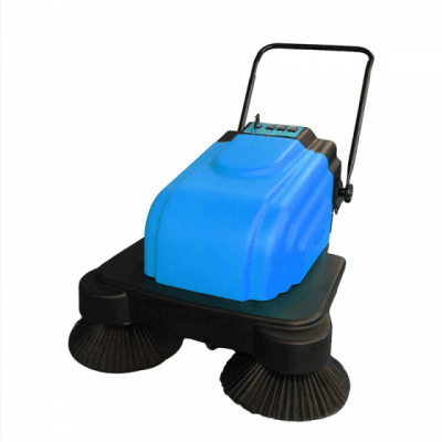 Power Manual Household Hand Push Rubber Wheel Robot Floor Sweeper Machine Road Sweeping For Cleaning Leaves Dust Debris Brick