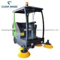 Clean Magic DJ1900z Ride on Electric Auto Floor Road Street Sweeper Cleaning Vehicle for Sanitation/Workshop/Station/Airport